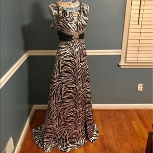 Zebra print dress